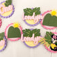 Minnie luau cupcake topper | cupcake topper | customizable cupcake topper | Minnie Mouse cupcake topper