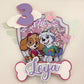 Skye and Everest cake topper | Paw patrol cake topper | birthday decor | paw patrol birthday | shaker paw patrol topper