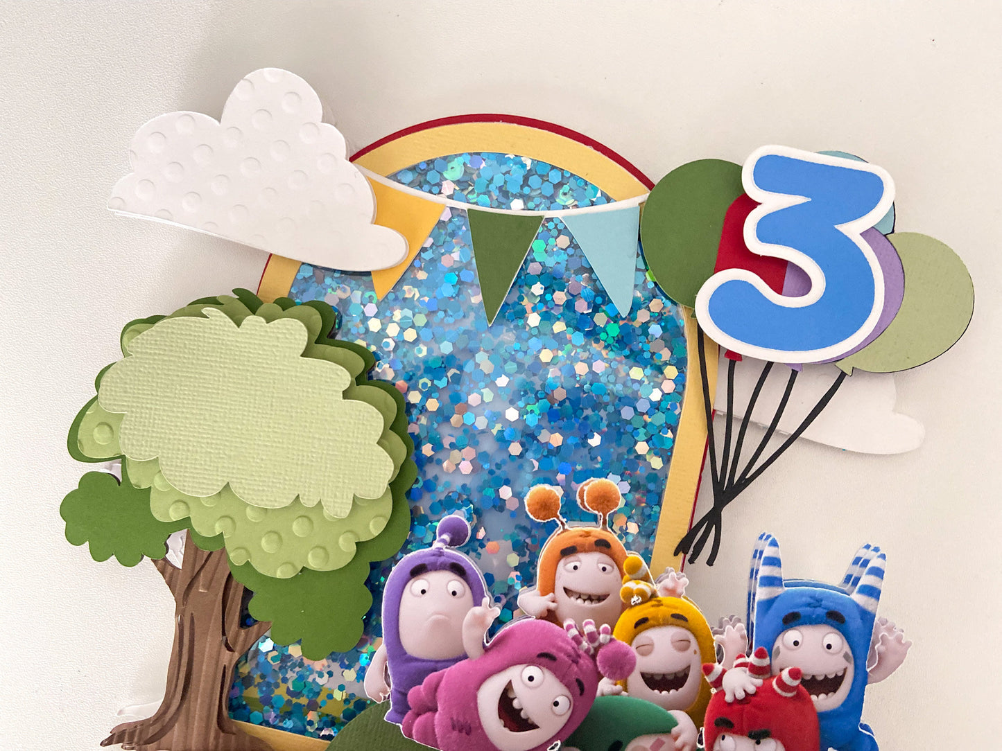 Oddbods cake topper | oddbods party decorations | birthday party decor | cake smash | oddbods birthday