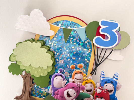 Oddbods cake topper | oddbods party decorations | birthday party decor | cake smash | oddbods birthday
