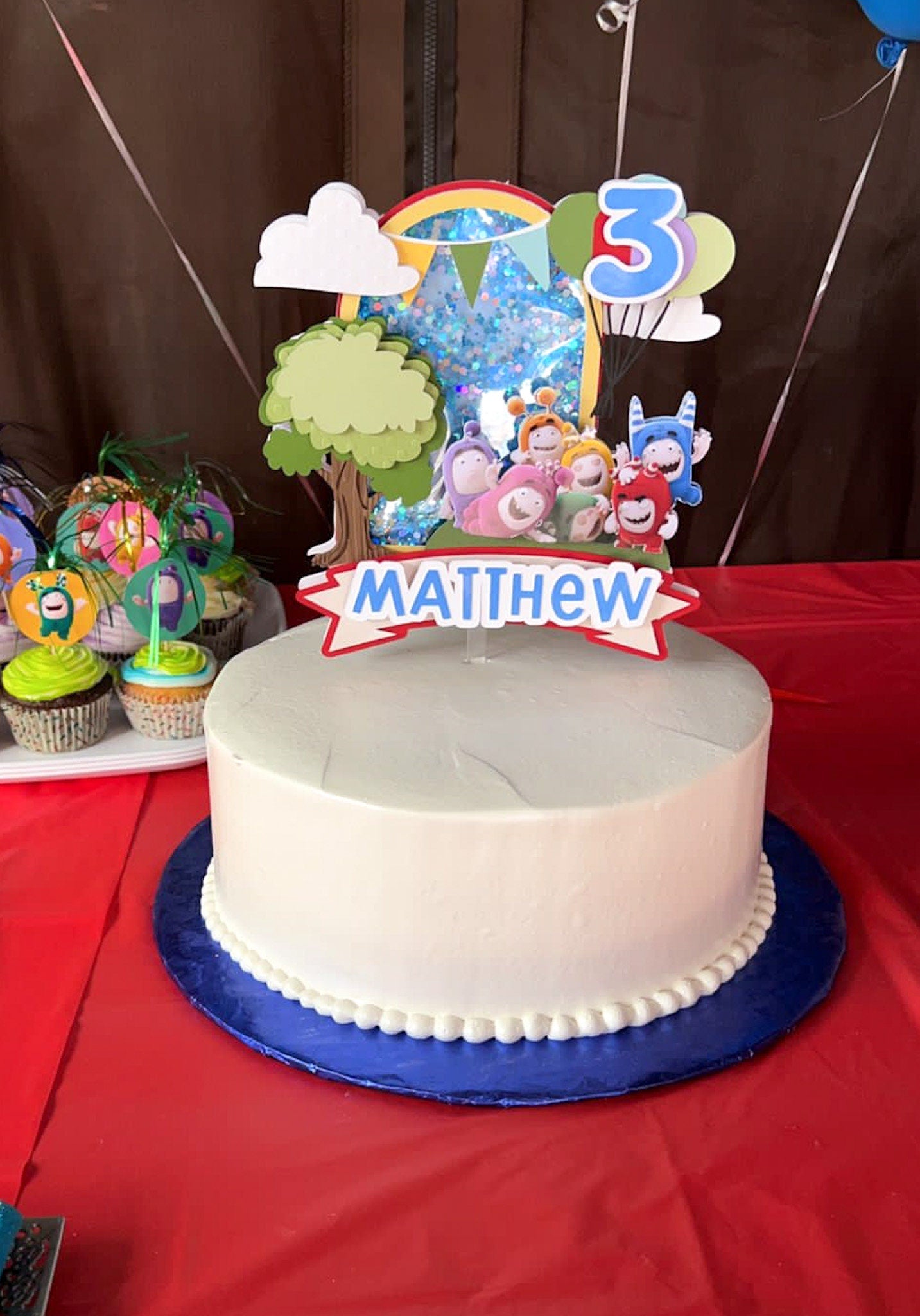 Oddbods cake topper | oddbods party decorations | birthday party decor | cake smash | oddbods birthday