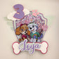 Skye and Everest cake topper | Paw patrol cake topper | birthday decor | paw patrol birthday | shaker paw patrol topper
