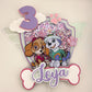 Skye and Everest cake topper | Paw patrol cake topper | birthday decor | paw patrol birthday | shaker paw patrol topper