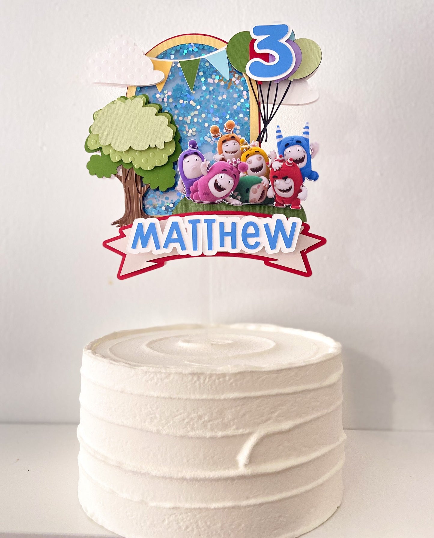 Oddbods cake topper | oddbods party decorations | birthday party decor | cake smash | oddbods birthday