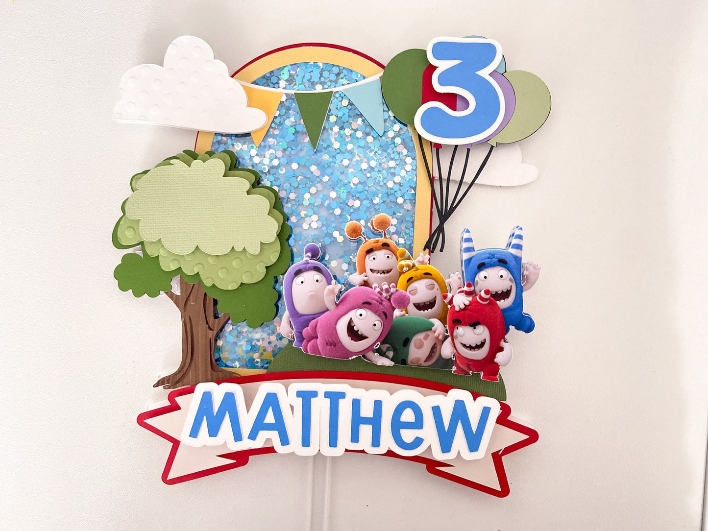 Oddbods cake topper | oddbods party decorations | birthday party decor | cake smash | oddbods birthday