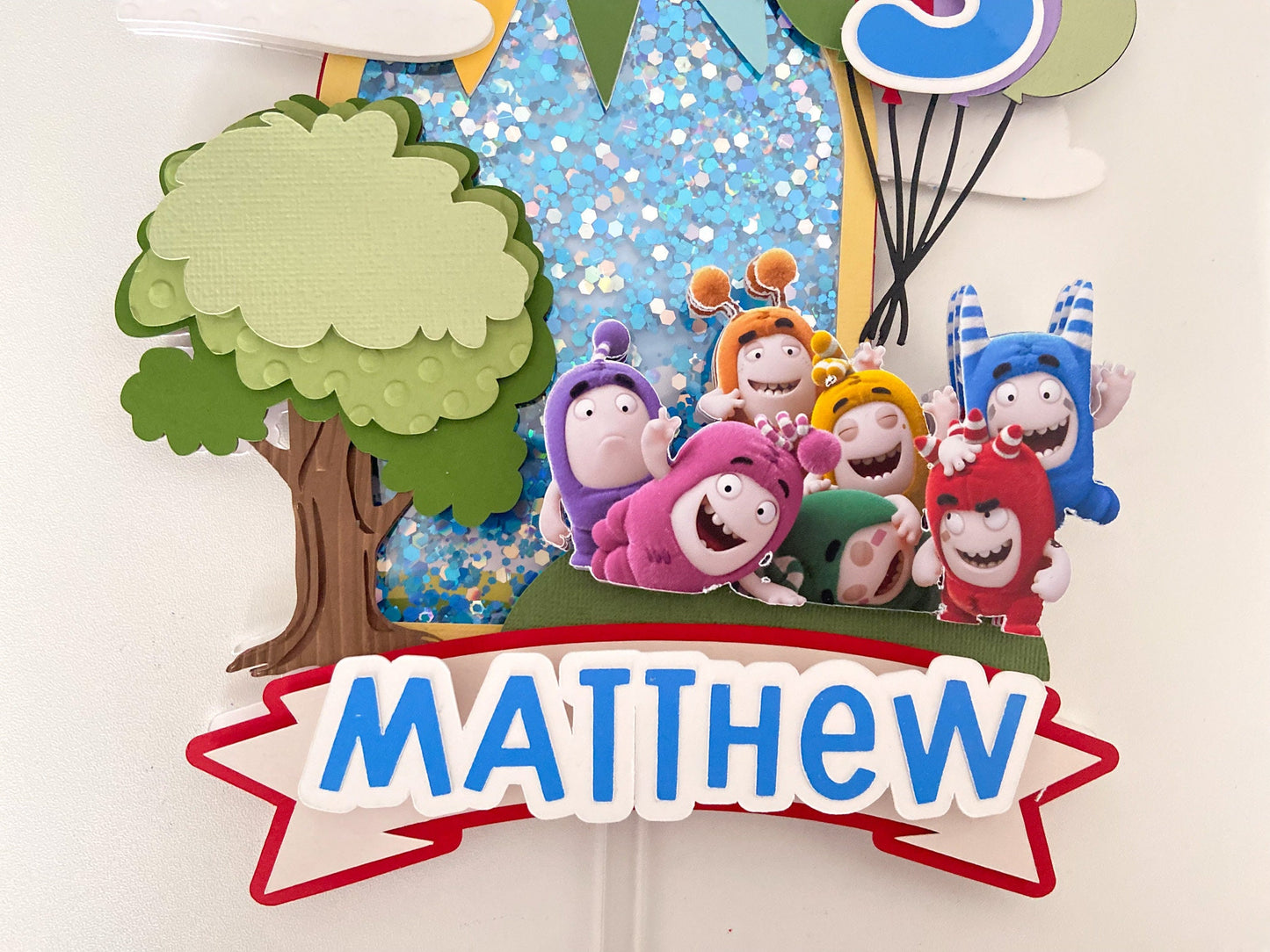 Oddbods cake topper | oddbods party decorations | birthday party decor | cake smash | oddbods birthday