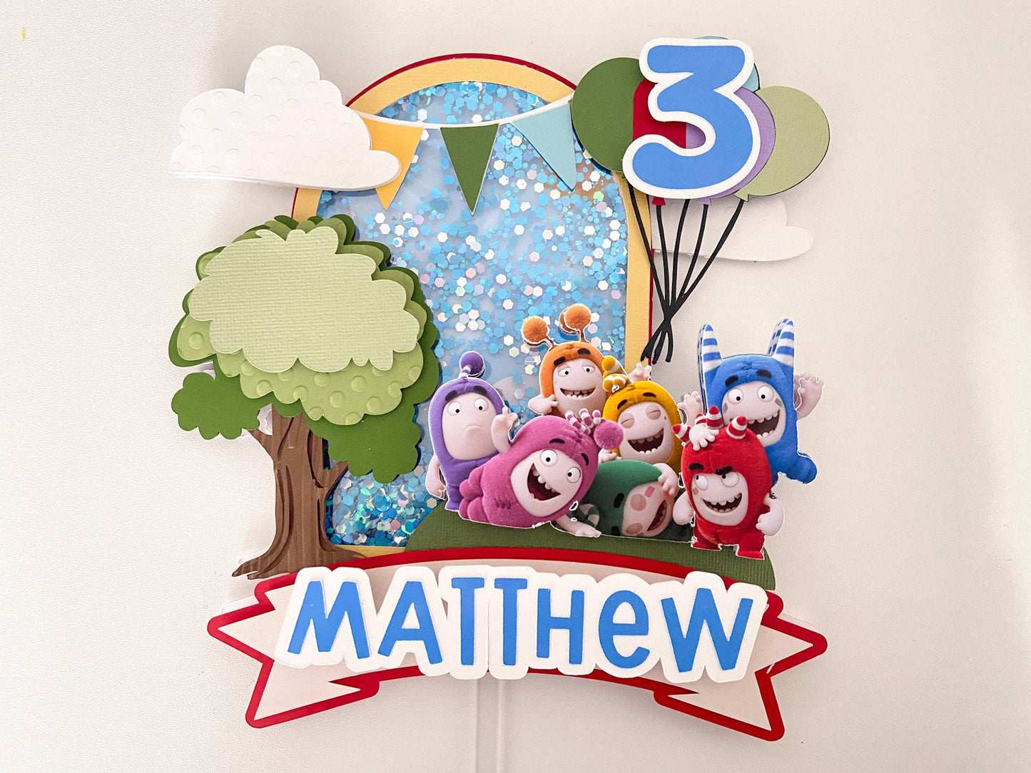 Oddbods cake topper | oddbods party decorations | birthday party decor | cake smash | oddbods birthday