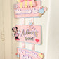 Birthday welcome sign | door sign | Minnie mouse door hanger | Party decoration | Birthday door hanger | Candyland theme birthday