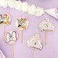 Gold Minnie and daisy cupcake toppers | Minnie Mouse birthday | Daisy party | Minnie and daisy cupcakes | cupcake decor | birthday decor