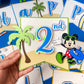 Mickey Mouse beach party | Mickey Mouse birthday | Beach party | Mickey pool party | Shaker cake topper | Mickey birthday decor