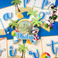 Mickey Mouse beach party | Mickey Mouse birthday | Beach party | Mickey pool party | Shaker cake topper | Mickey birthday decor