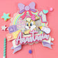 Lola bunny cake topper | bunny party decor | kids party decor | 1st birthday bunny theme | bunny birthday