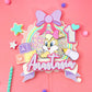 Lola bunny cake topper | bunny party decor | kids party decor | 1st birthday bunny theme | bunny birthday