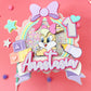 Lola bunny cake topper | bunny party decor | kids party decor | 1st birthday bunny theme | bunny birthday