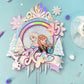 frozen first cake topper | ice queen party | Frozen party | shaker cake topper | party decor | personalized cake topper | Elsa and Anna